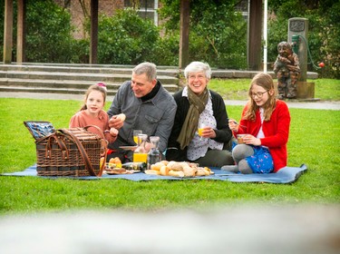 Genieten van de picknick