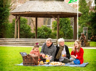 Genieten van de picknick