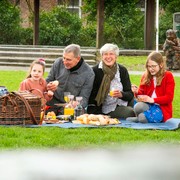 Genieten van de picknick